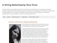 Tablet Screenshot of inwritingmotherhood.blogspot.com