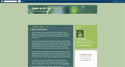 Desktop Screenshot of greenguidetips.blogspot.com