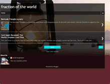 Tablet Screenshot of fractionofworld.blogspot.com