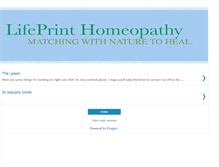 Tablet Screenshot of lifeprinthomeopathy.blogspot.com