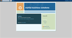 Desktop Screenshot of martialbusinesssolutions.blogspot.com