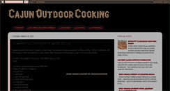 Desktop Screenshot of cajunoutdoorcooking.blogspot.com