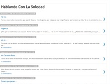 Tablet Screenshot of hablandoconlasoledad.blogspot.com