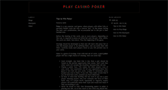 Desktop Screenshot of play-casino-poker.blogspot.com