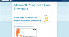 Desktop Screenshot of microsoftpowerpointfreedownload.blogspot.com