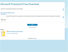 Tablet Screenshot of microsoftpowerpointfreedownload.blogspot.com