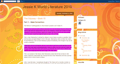 Desktop Screenshot of jessiekworldliterature2010.blogspot.com