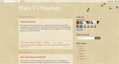 Desktop Screenshot of marytsmusings.blogspot.com