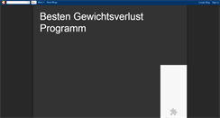 Desktop Screenshot of bestengewichtsverlustprogramm.blogspot.com