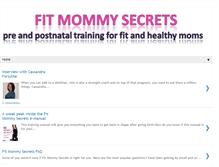 Tablet Screenshot of fitmommysecrets.blogspot.com