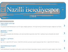 Tablet Screenshot of nazillibelediyespor.blogspot.com