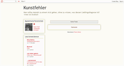 Desktop Screenshot of kuenstlichefehler.blogspot.com