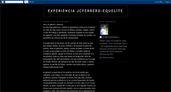 Desktop Screenshot of experienciaequelitejcferrero.blogspot.com