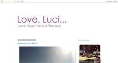 Desktop Screenshot of loveluciblog.blogspot.com