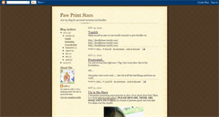 Desktop Screenshot of pawprintstars.blogspot.com