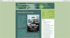 Desktop Screenshot of forosocialplasencia.blogspot.com