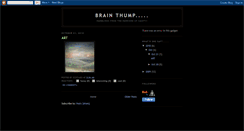 Desktop Screenshot of brainthump.blogspot.com