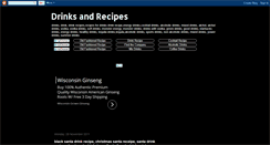 Desktop Screenshot of drinksandrecipes.blogspot.com