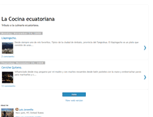 Tablet Screenshot of lacocinaecuatoriana.blogspot.com