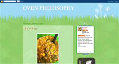 Desktop Screenshot of ovenphilosophy.blogspot.com