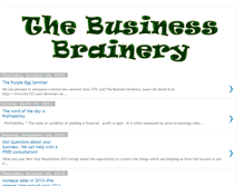 Tablet Screenshot of businessbrainery.blogspot.com
