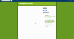 Desktop Screenshot of children-kids-books.blogspot.com