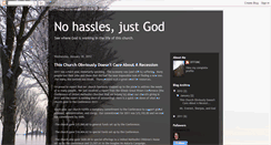 Desktop Screenshot of nohasslesjustgod.blogspot.com