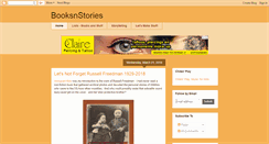 Desktop Screenshot of booksnstories.blogspot.com