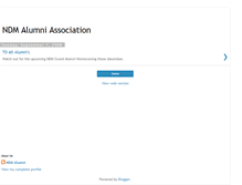 Tablet Screenshot of ndmalumni.blogspot.com