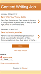 Mobile Screenshot of contentwritingjob.blogspot.com