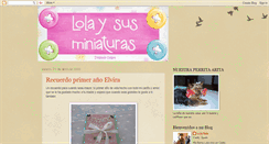 Desktop Screenshot of lolaysusminiaturas.blogspot.com
