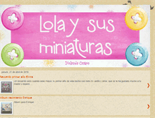 Tablet Screenshot of lolaysusminiaturas.blogspot.com