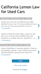Mobile Screenshot of florida-california-lemon-law.blogspot.com