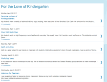 Tablet Screenshot of loveofkindergarten.blogspot.com