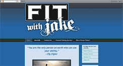 Desktop Screenshot of fitwithjake.blogspot.com