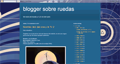 Desktop Screenshot of bloggersobreruedas.blogspot.com