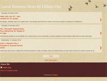 Tablet Screenshot of latestbusinessnewsbylilliamclay.blogspot.com