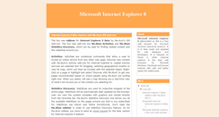 Desktop Screenshot of microsoftinternetexplorer8.blogspot.com