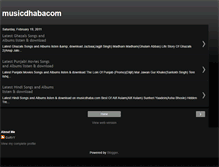 Tablet Screenshot of musicdhabacom.blogspot.com