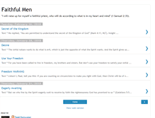 Tablet Screenshot of faithfulmenministry.blogspot.com