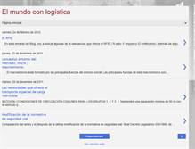 Tablet Screenshot of elmundoconlogistica.blogspot.com