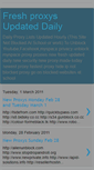 Mobile Screenshot of freshnewproxys.blogspot.com