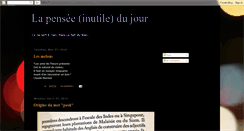 Desktop Screenshot of lapenseeinutiledujour.blogspot.com