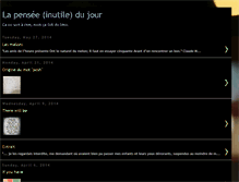 Tablet Screenshot of lapenseeinutiledujour.blogspot.com