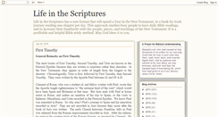 Desktop Screenshot of lifeinthescriptures.blogspot.com