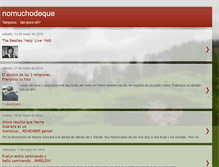 Tablet Screenshot of nomuchodeque.blogspot.com