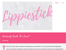 Tablet Screenshot of lippiestick.blogspot.com