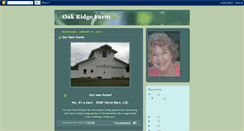 Desktop Screenshot of oakridgefarmonline.blogspot.com