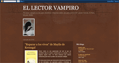 Desktop Screenshot of lectorvampiro.blogspot.com