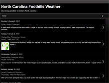Tablet Screenshot of northcarolinafoothillsweather.blogspot.com